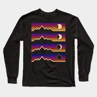 Solar Eclipse Phases Long Sleeve T-Shirt